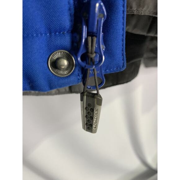 SALOMON CLIMA PRO Sample 2 Piece Ski Snowboard Jacket Coat Blue Grey Large - Picture 9 of 11